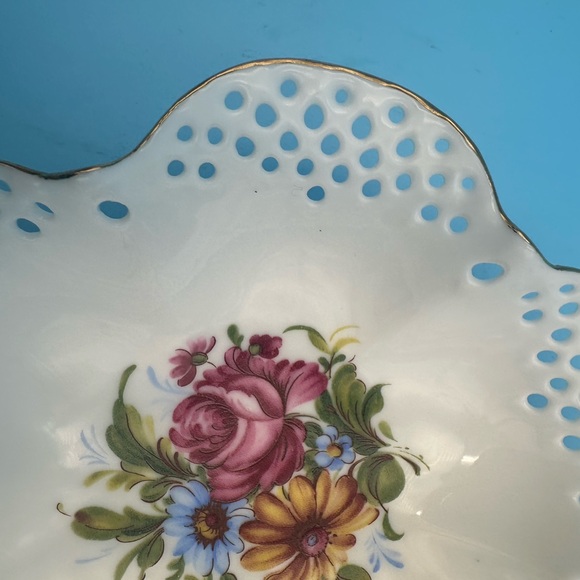 Reutter Porzellan Germany Lattice Bowl Vintage, Small for Trinkets, Jewelry - Picture 6 of 6